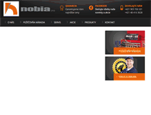 Tablet Screenshot of nobia.sk